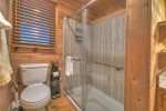 Bathroom with a Large Shower Stall